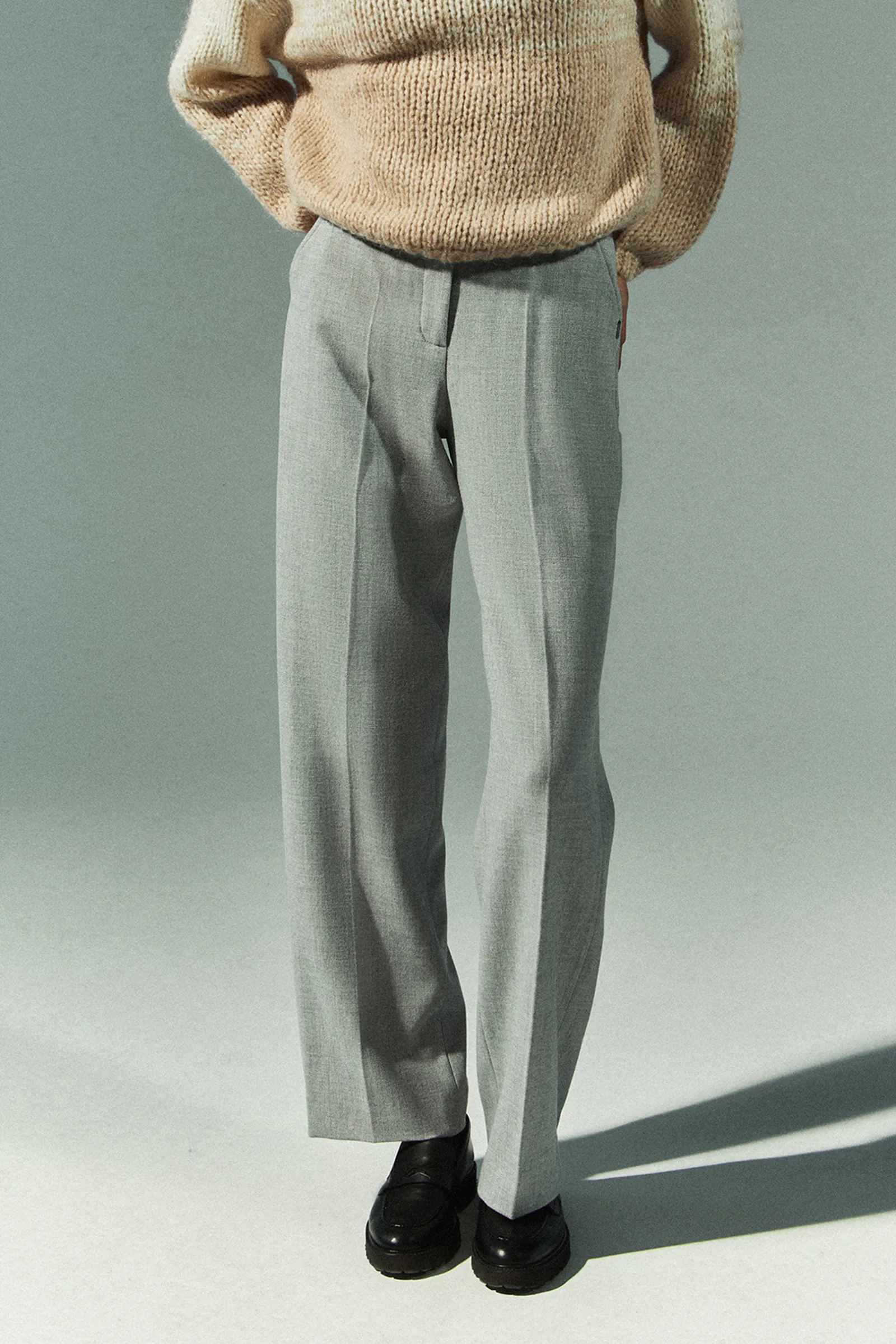 Xandres Pantalon élégant à jambes larges-Femme Pantalons