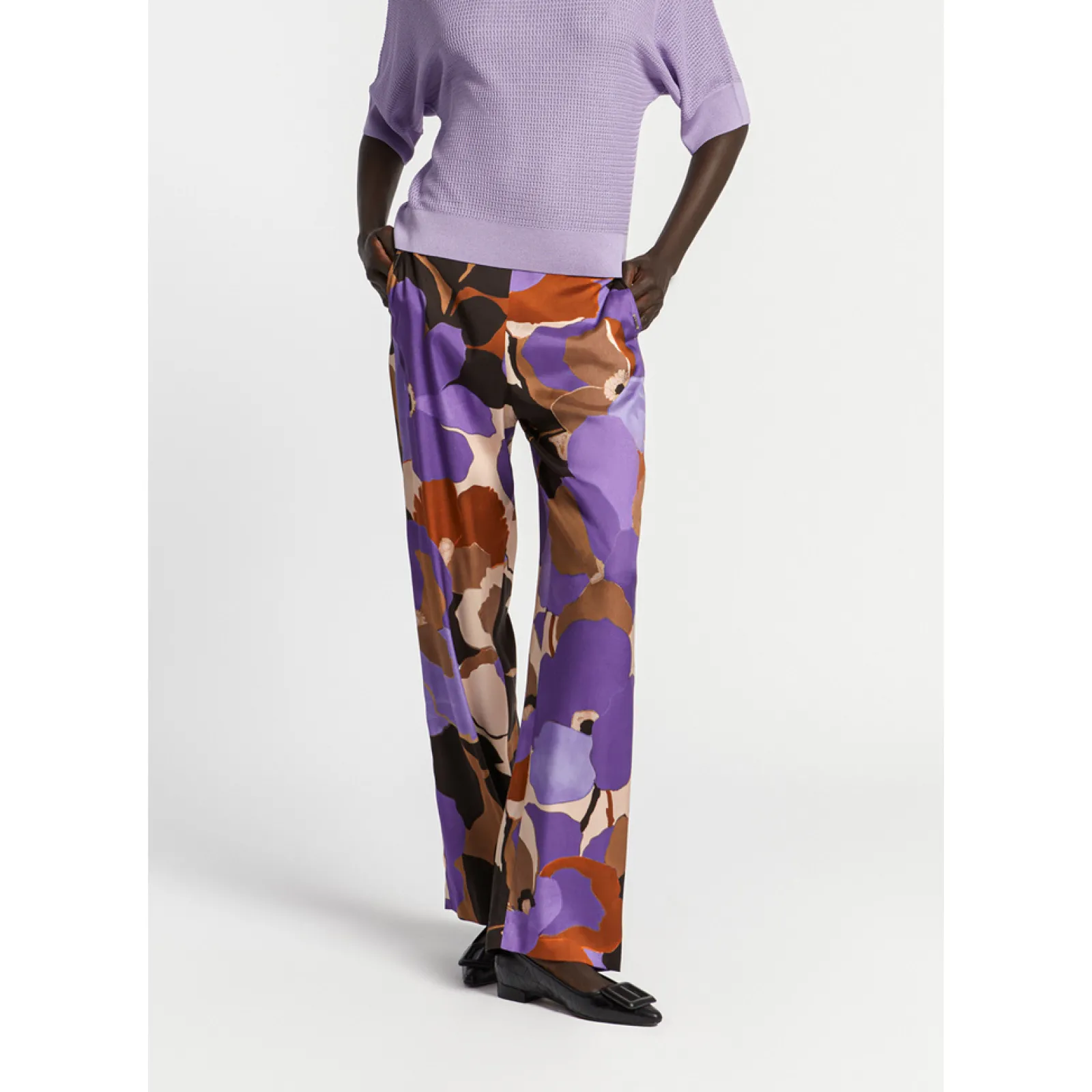 Xandres Pantalon à motif floral-Femme Xandres Plus