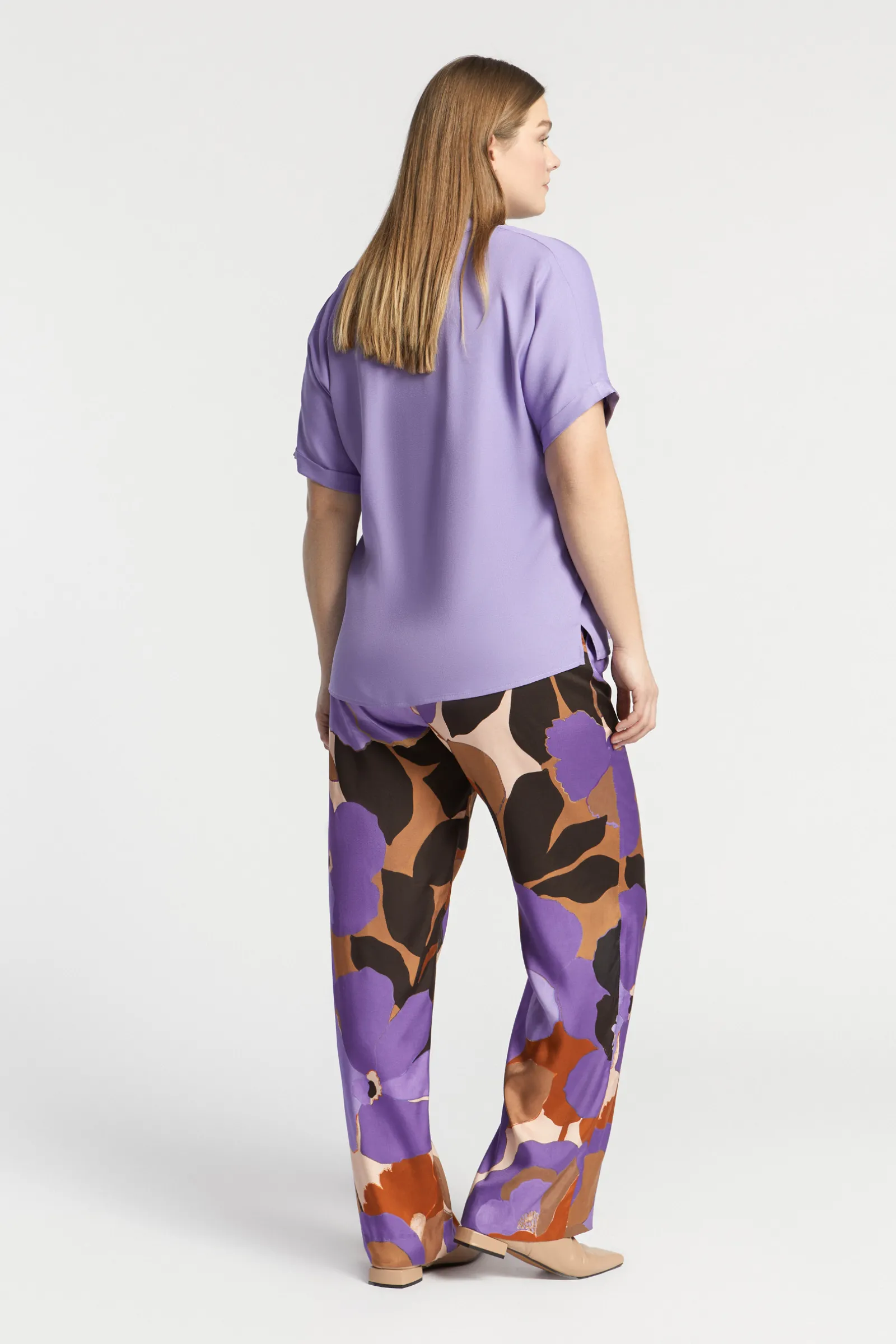 Xandres Pantalon à motif floral-Femme Xandres Plus