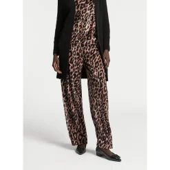 Xandres Pantalon à motif léopard-Femme Pantalons