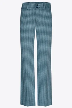 Xandres Pantalon à motif pied-de-poule-Femme Pantalons