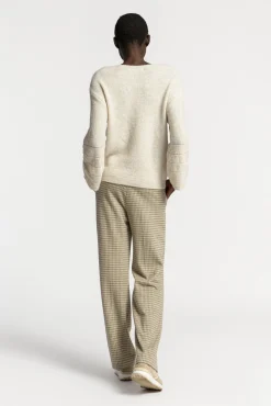 Xandres Pantalon à motif pied-de-poule-Femme Pantalons