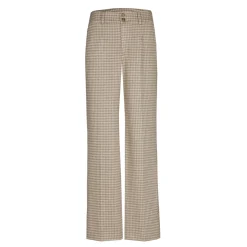Xandres Pantalon à motif pied-de-poule-Femme Pantalons