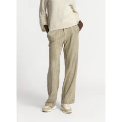 Xandres Pantalon à motif pied-de-poule-Femme Pantalons