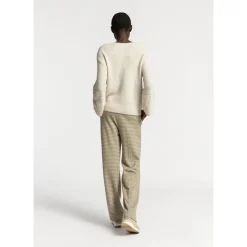 Xandres Pantalon à motif pied-de-poule-Femme Pantalons