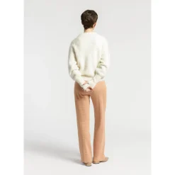 Xandres Pantalon à motif pied-de-poule-Femme Pantalons