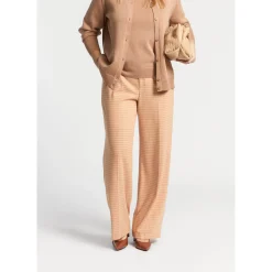 Xandres Pantalon à motif pied-de-poule-Femme Pantalons