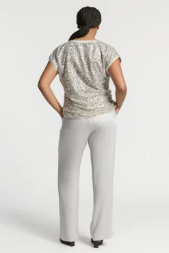 Xandres Pantalon souple à jambes droites-Femme Xandres Plus|Pantalons