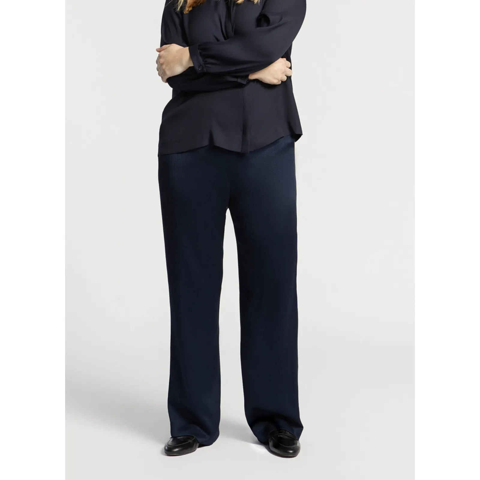 Xandres Pantalon souple à jambes droites-Femme Xandres Plus|Pantalons