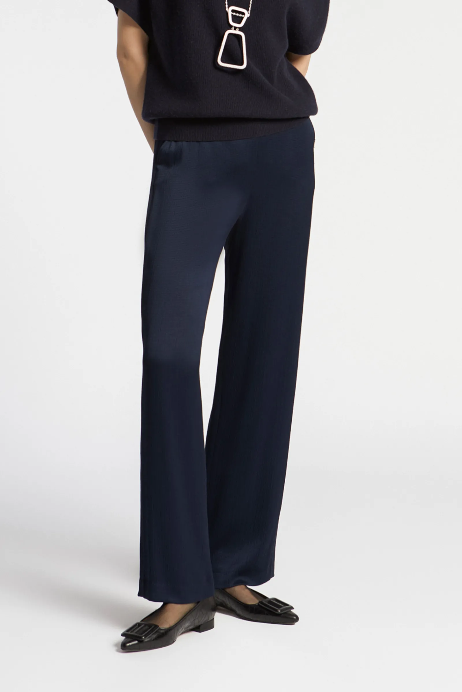 Xandres Pantalon souple à jambes droites-Femme Xandres Plus|Pantalons