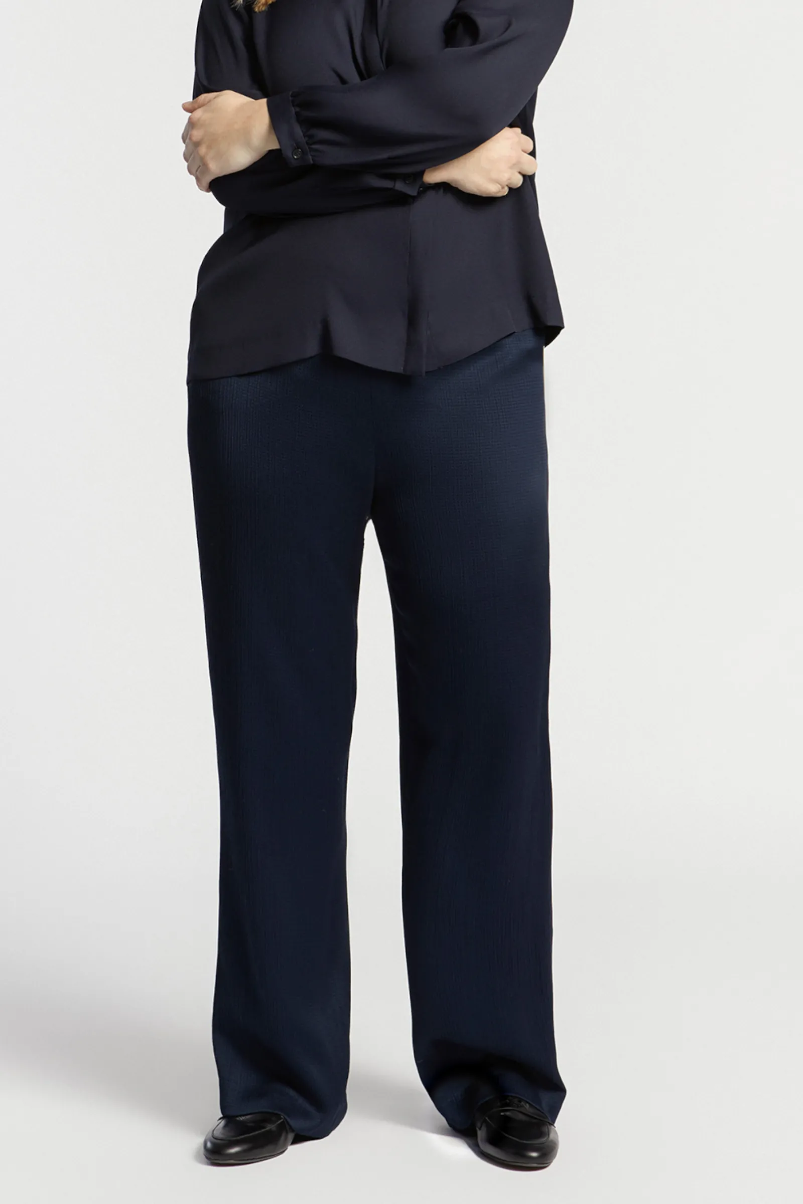Xandres Pantalon souple à jambes droites-Femme Xandres Plus|Pantalons