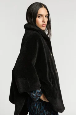 Xandres Poncho teddy douillet-Femme Xandres Plus|Manteaux & Vestes