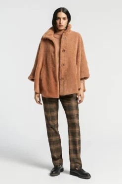 Xandres Poncho teddy douillet-Femme Xandres Plus|Manteaux & Vestes