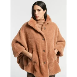 Xandres Poncho teddy douillet-Femme Xandres Plus|Manteaux & Vestes