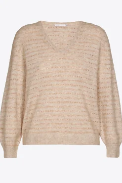 Xandres Pull avec lurex confectionné dans un mélange de laines-Femme Xandres Plus|Pulls & Cardigans