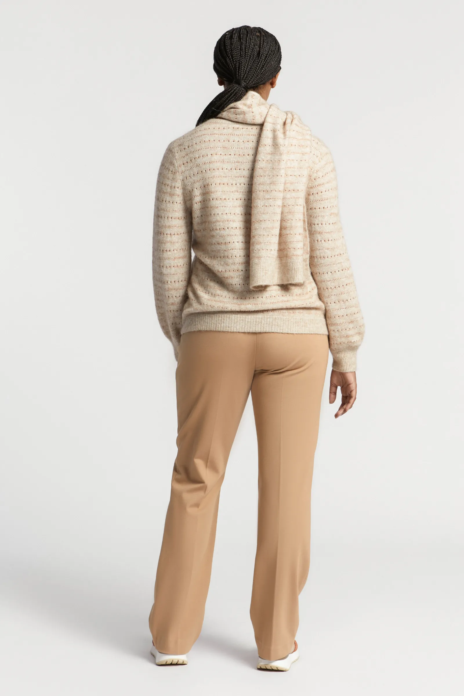 Xandres Pull avec lurex confectionné dans un mélange de laines-Femme Xandres Plus|Pulls & Cardigans