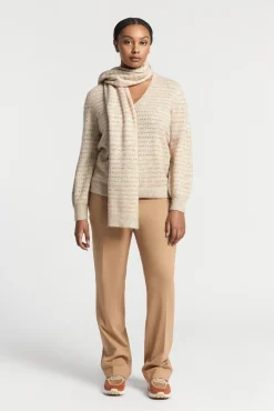 Xandres Pull avec lurex confectionné dans un mélange de laines-Femme Xandres Plus|Pulls & Cardigans