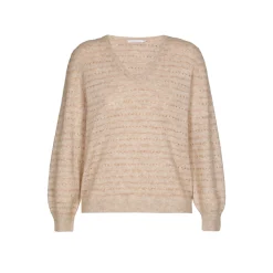 Xandres Pull avec lurex confectionné dans un mélange de laines-Femme Xandres Plus|Pulls & Cardigans