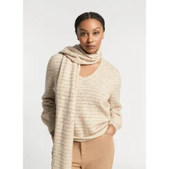 Xandres Pull avec lurex confectionné dans un mélange de laines-Femme Xandres Plus|Pulls & Cardigans