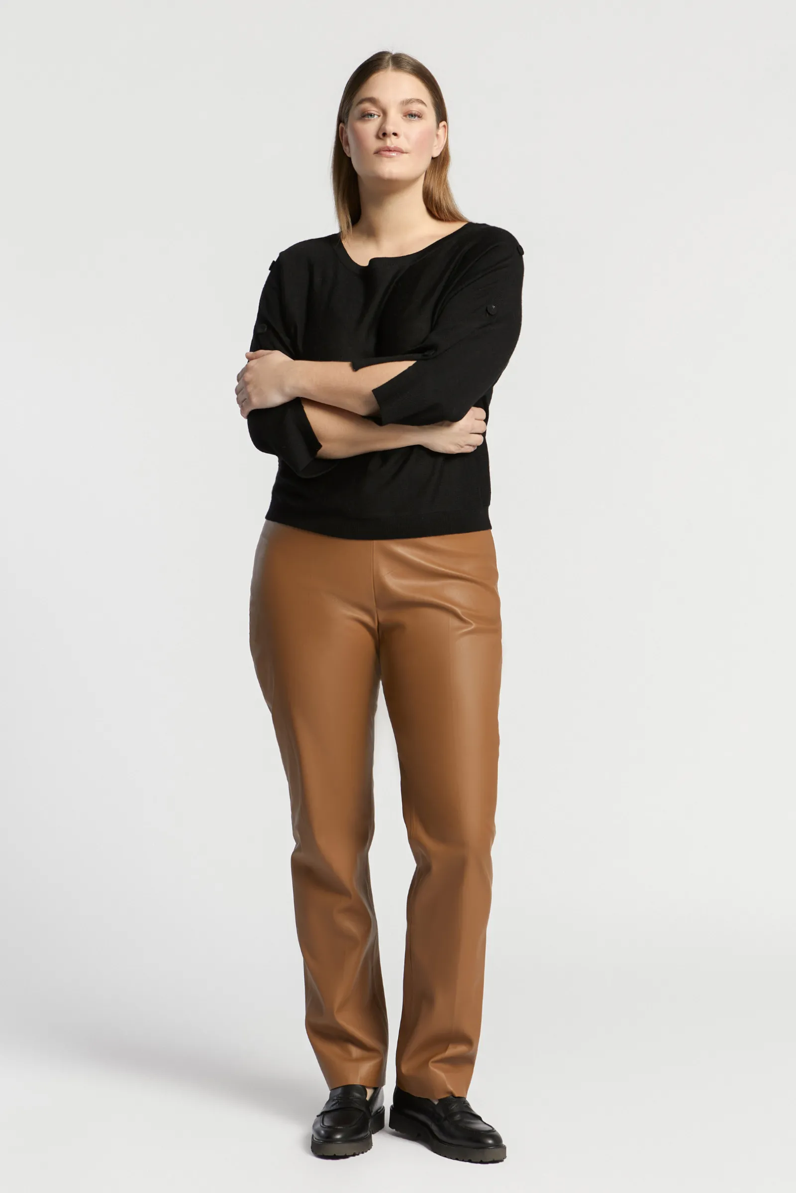 Xandres Pull boutonné en laine mérinos-Femme Xandres Plus|Pulls & Cardigans