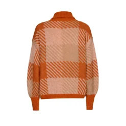 Xandres Pull à carreaux contenant de la laine d’alpaga-Femme Xandres Plus|Pulls & Cardigans
