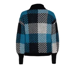 Xandres Pull à carreaux contenant de la laine d’alpaga-Femme Xandres Plus|Pulls & Cardigans
