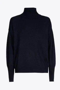 Xandres Pull à col de cygne confectionné dans un mélange de laines-Femme Pulls & Cardigans