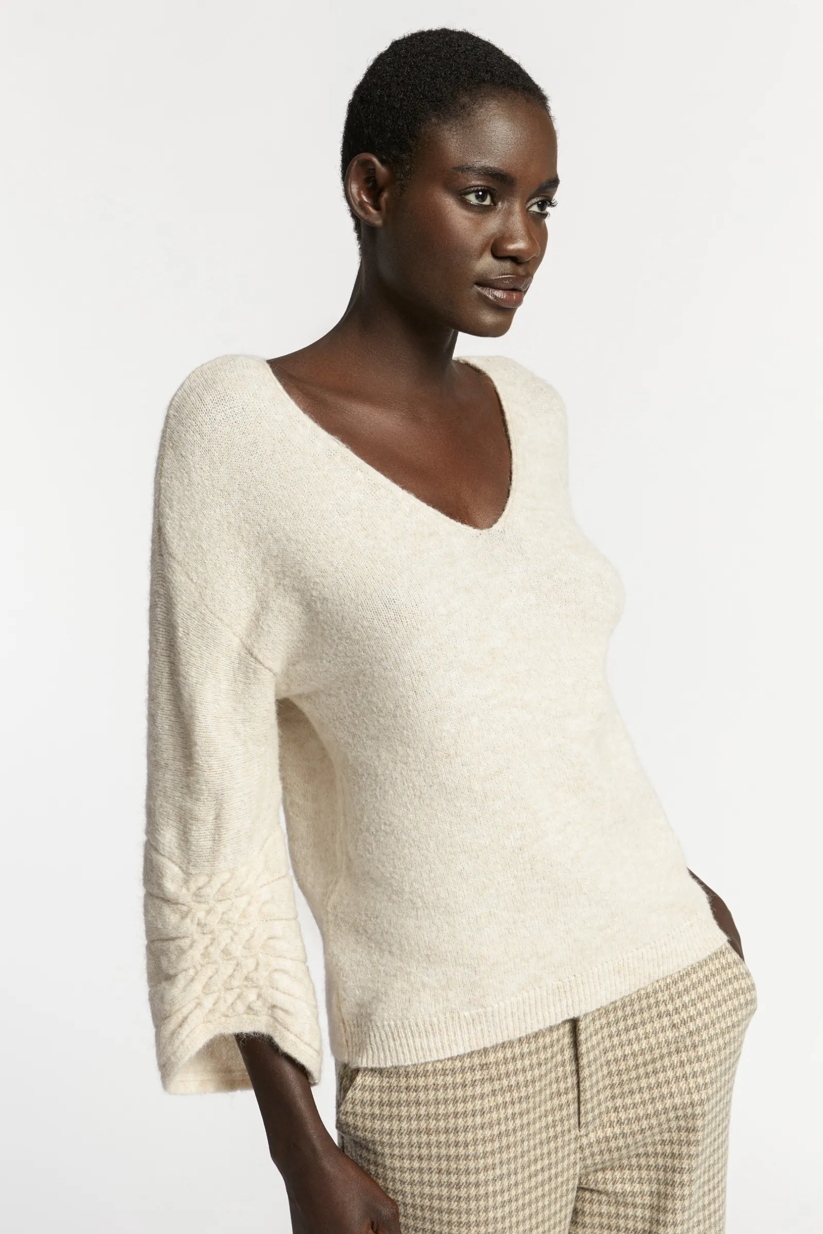 Xandres Pull contenant de la laine d’alpaga-Femme Xandres Plus|Pulls & Cardigans