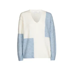 Xandres Pull à couleurs contrastées confectionné dans un mélange de laines-Femme Pulls & Cardigans