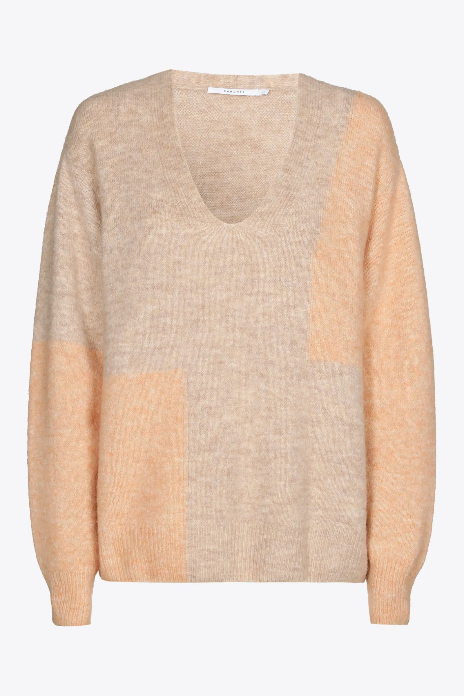 Xandres Pull à couleurs contrastées confectionné dans un mélange de laines-Femme Xandres Plus|Pulls & Cardigans