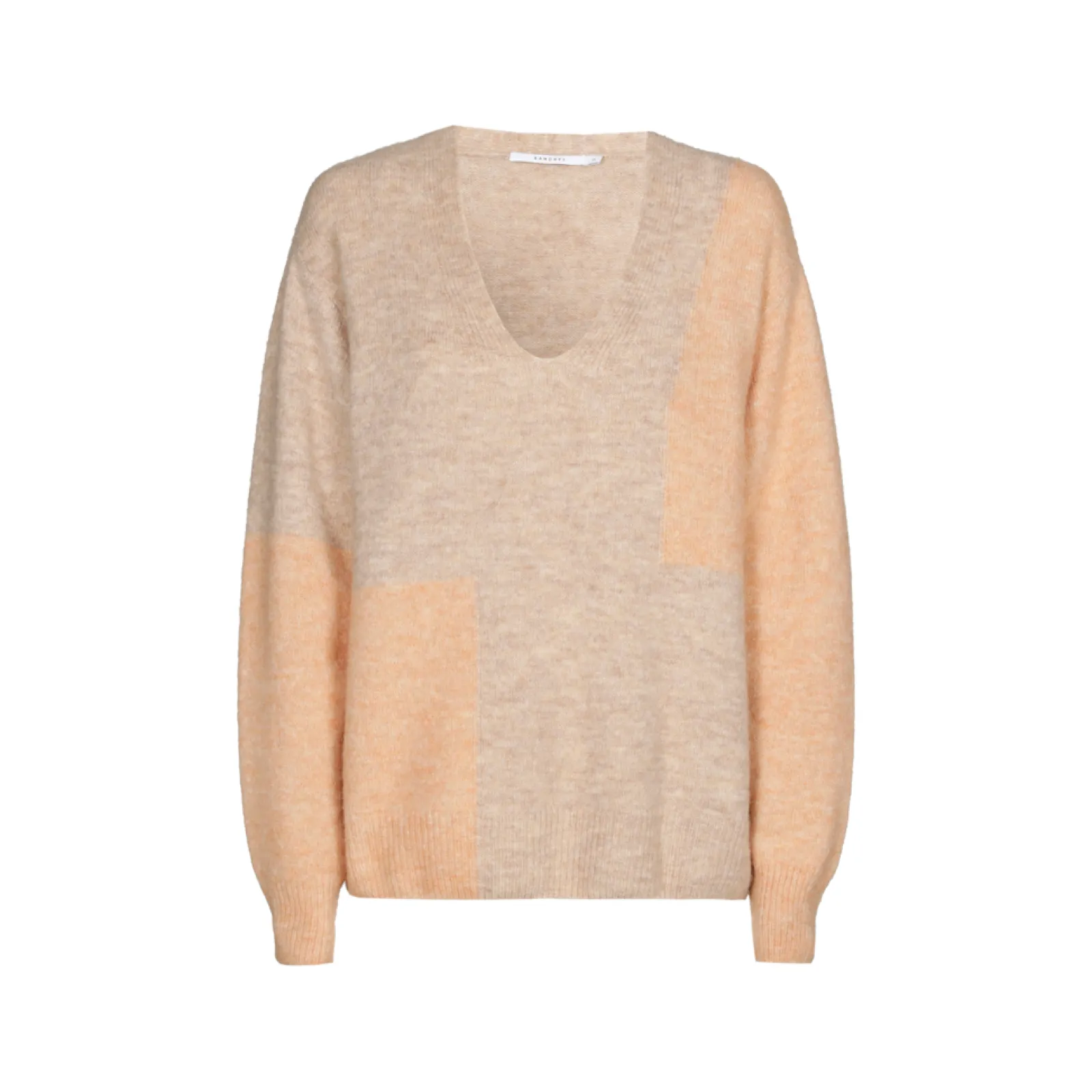 Xandres Pull à couleurs contrastées confectionné dans un mélange de laines-Femme Xandres Plus|Pulls & Cardigans