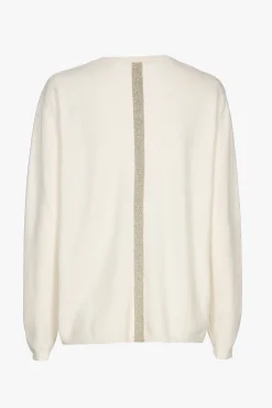 Xandres Pull en cachemire blanc à col en V-Femme Xandres Plus|Essentials