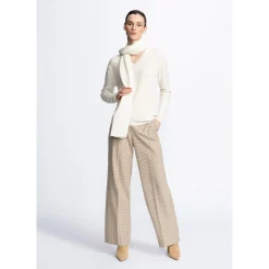 Xandres Pull en cachemire blanc à col en V-Femme Xandres Plus|Essentials