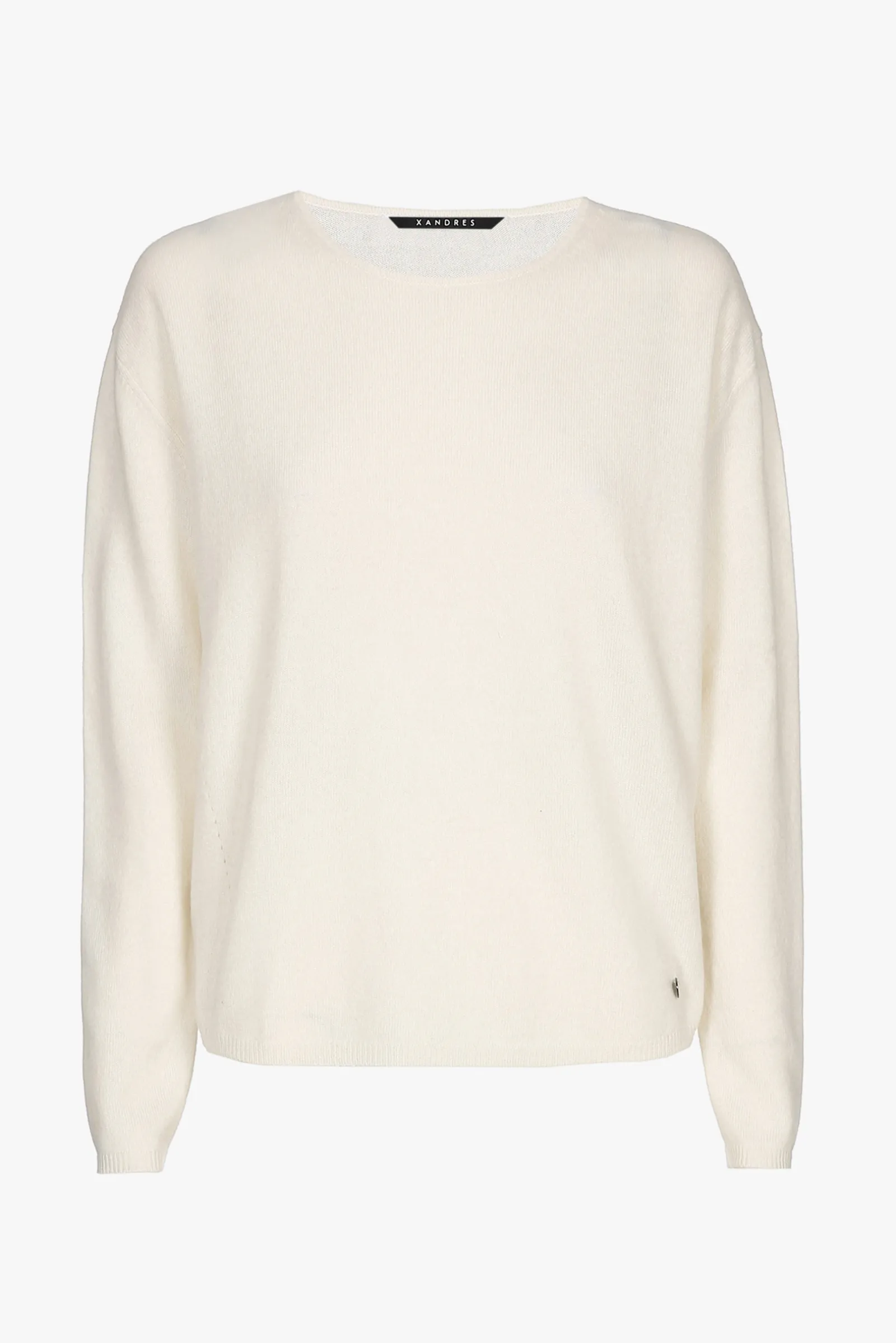 Xandres Pull en cachemire blanc à col rond-Femme Essentials|Pulls & Cardigans