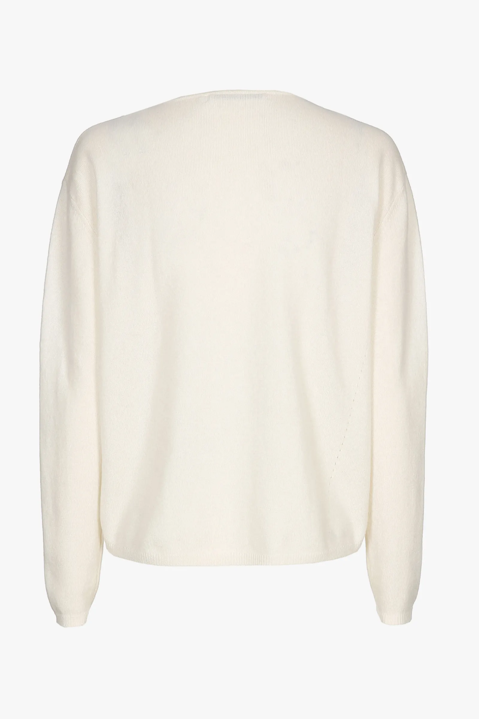 Xandres Pull en cachemire blanc à col rond-Femme Essentials|Pulls & Cardigans