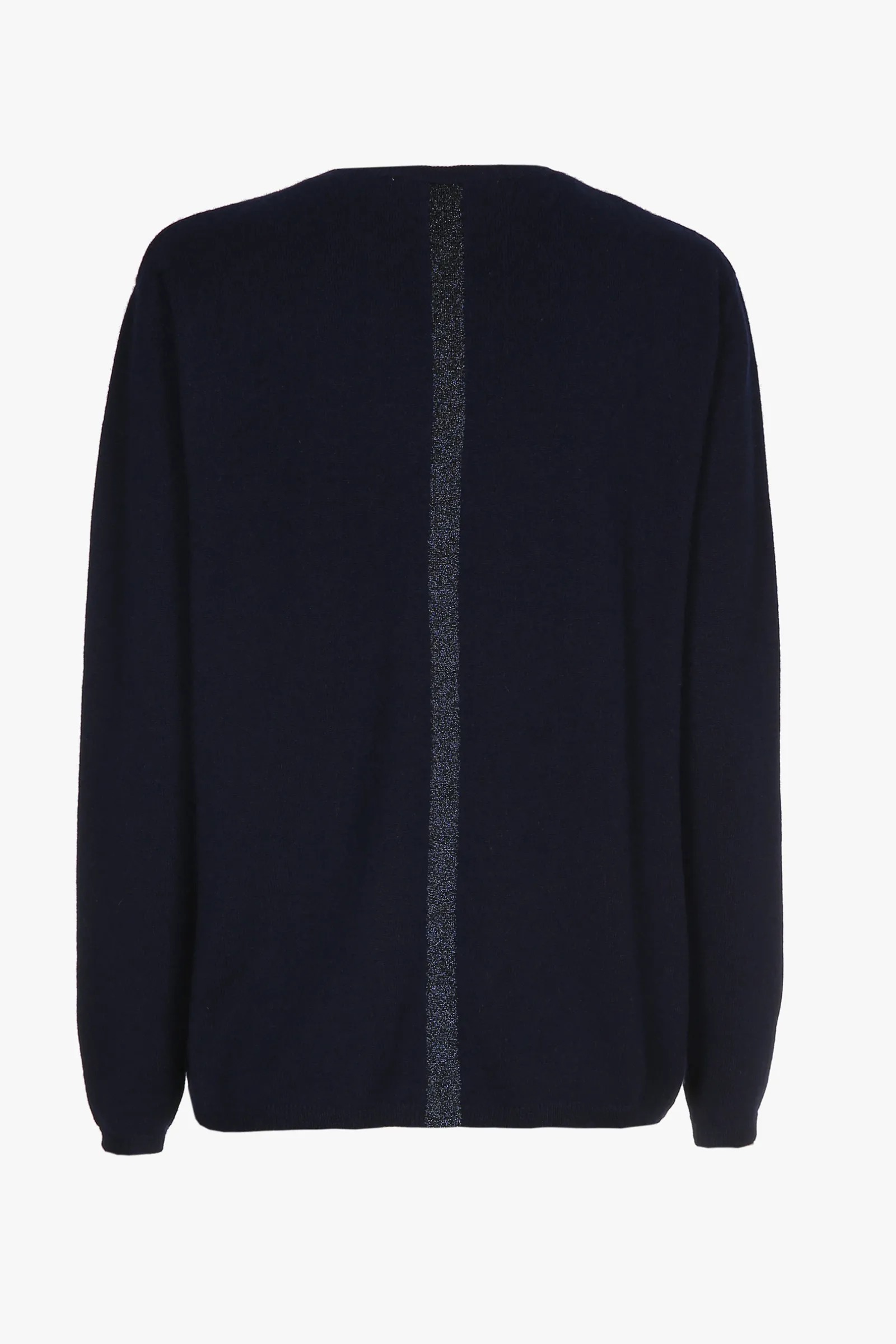 Xandres Pull en cachemire bleu marine à col en V-Femme Xandres Plus|Essentials