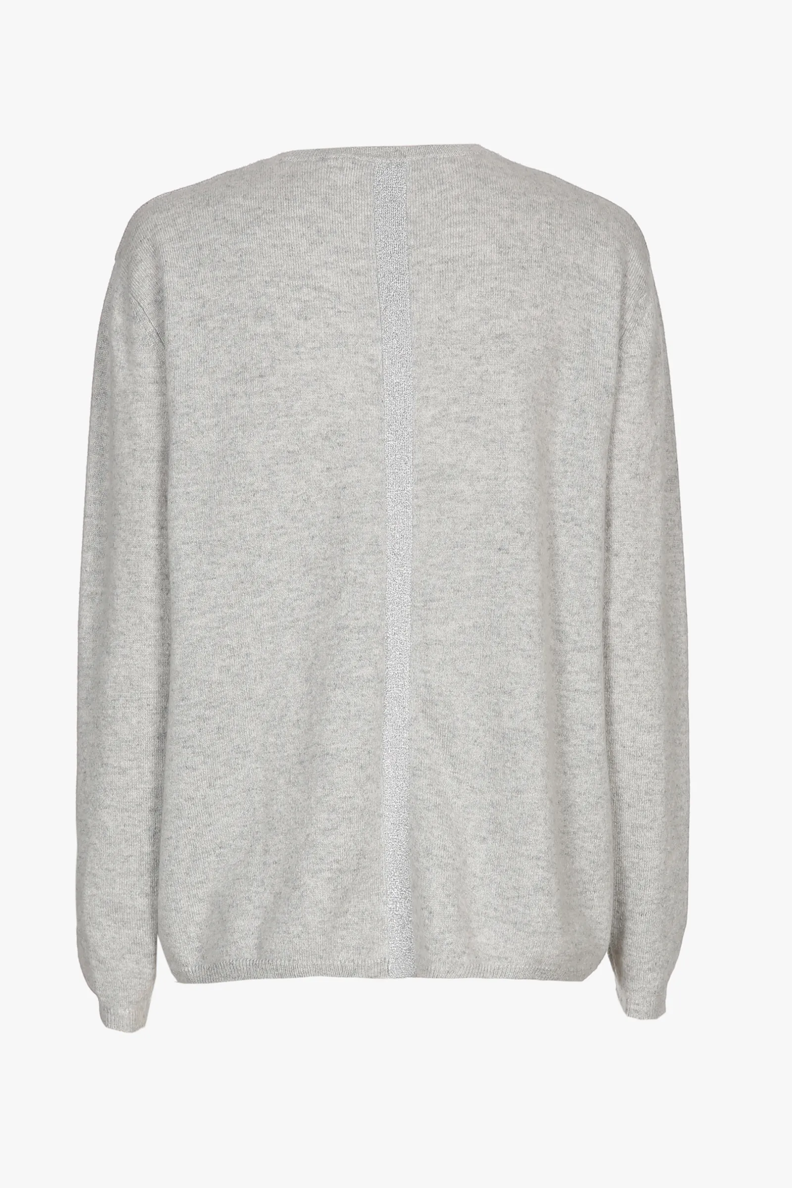 Xandres Pull en cachemire gris à col en V-Femme Xandres Plus|Essentials