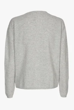 Xandres Pull en cachemire gris à col rond-Femme Essentials|Pulls & Cardigans