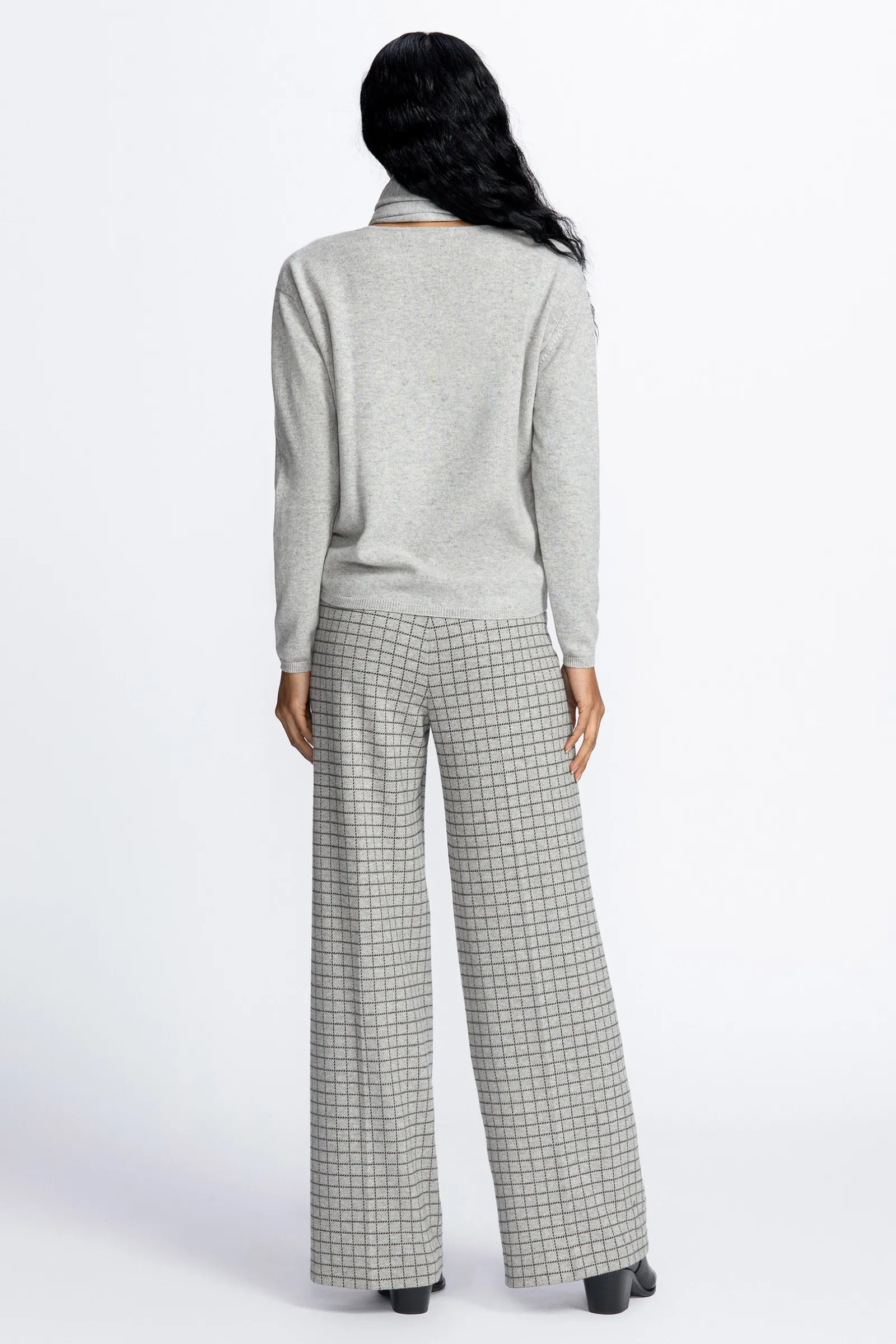 Xandres Pull en cachemire gris à col rond-Femme Essentials|Pulls & Cardigans