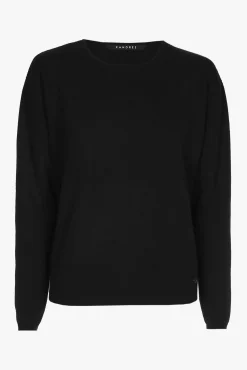 Xandres Pull en cachemire noir à col rond-Femme Essentials|Pulls & Cardigans