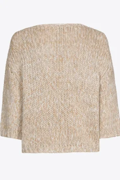 Xandres Pull en grosse maille avec fil doré-Femme Pulls & Cardigans