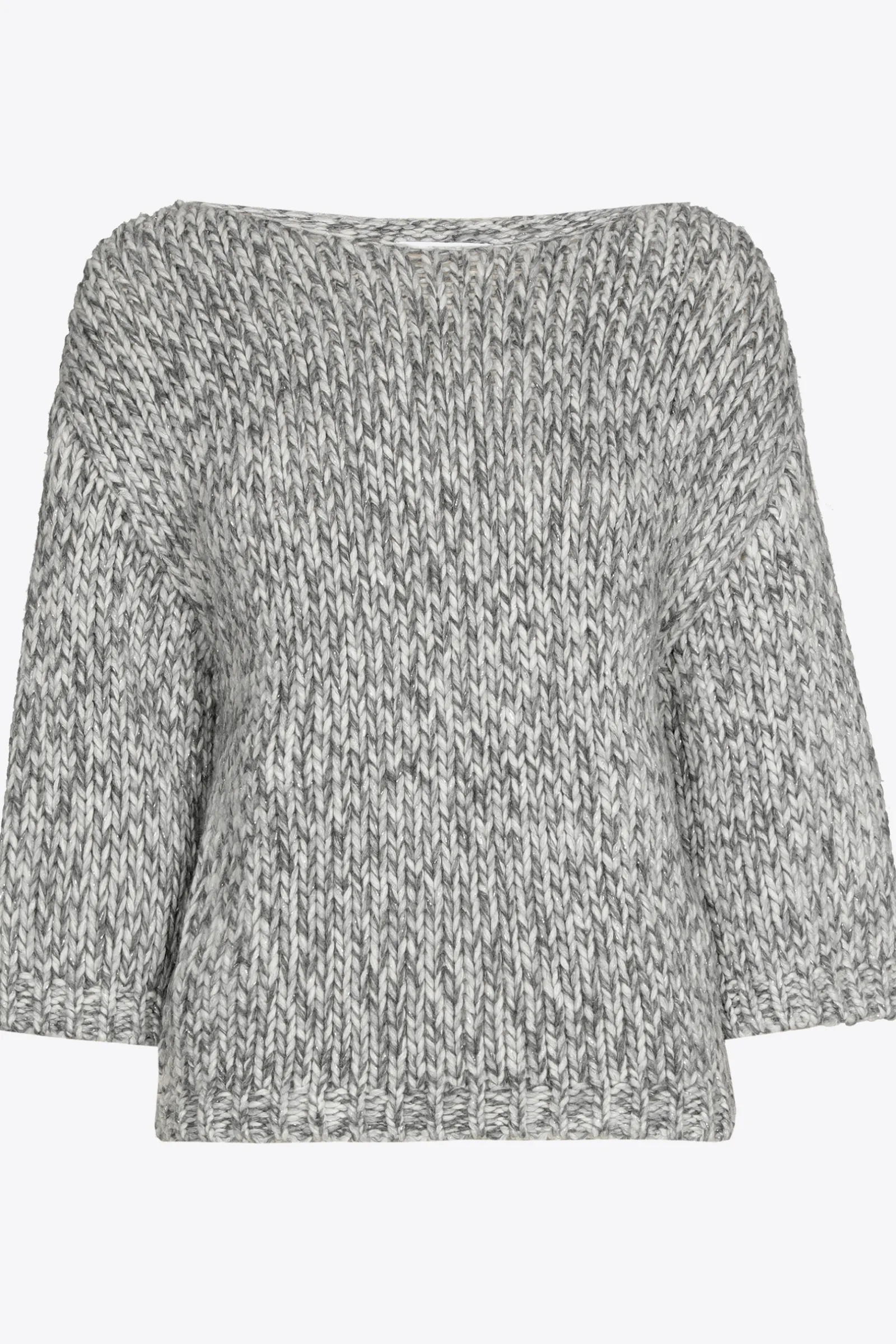 Xandres Pull en grosse maille avec fil doré-Femme Pulls & Cardigans