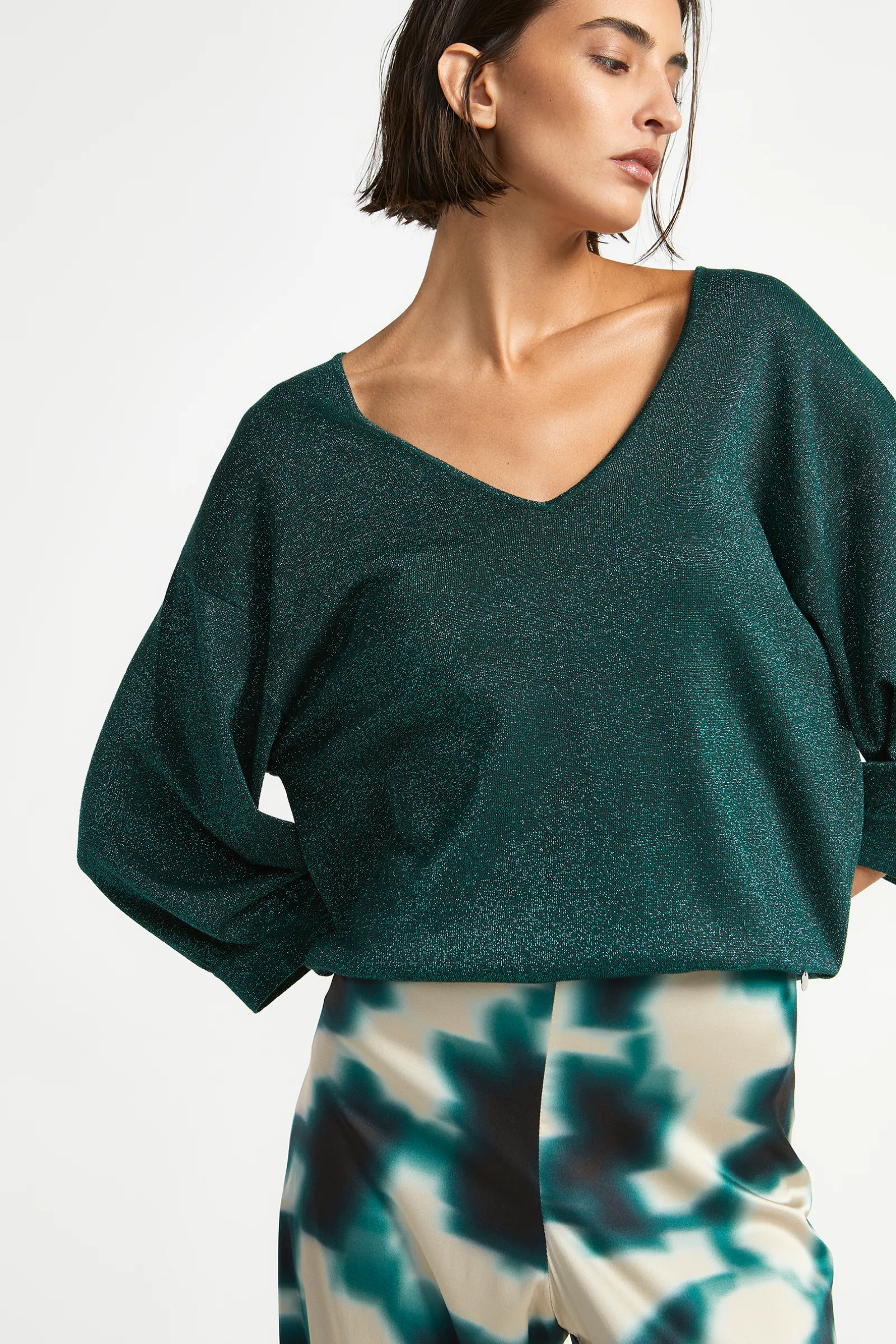 Xandres Pull en lurex-Femme Pulls & Cardigans