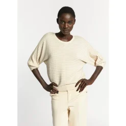 Xandres Pull en maille fantaisie agrémenté de lurex-Femme Pulls & Cardigans