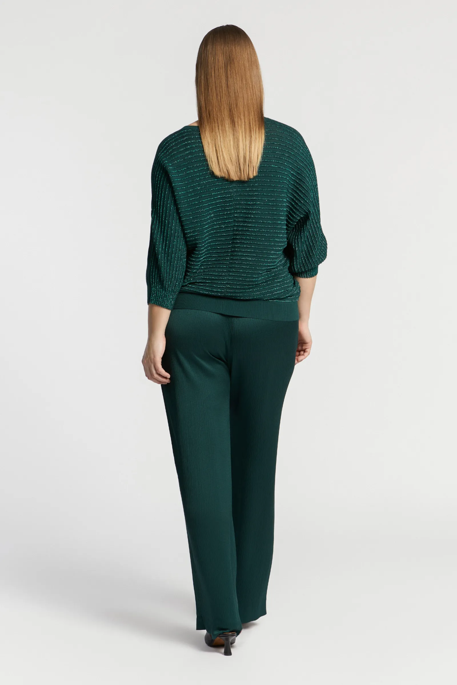 Xandres Pull en maille fantaisie agrémenté de lurex-Femme Xandres Plus|Pulls & Cardigans