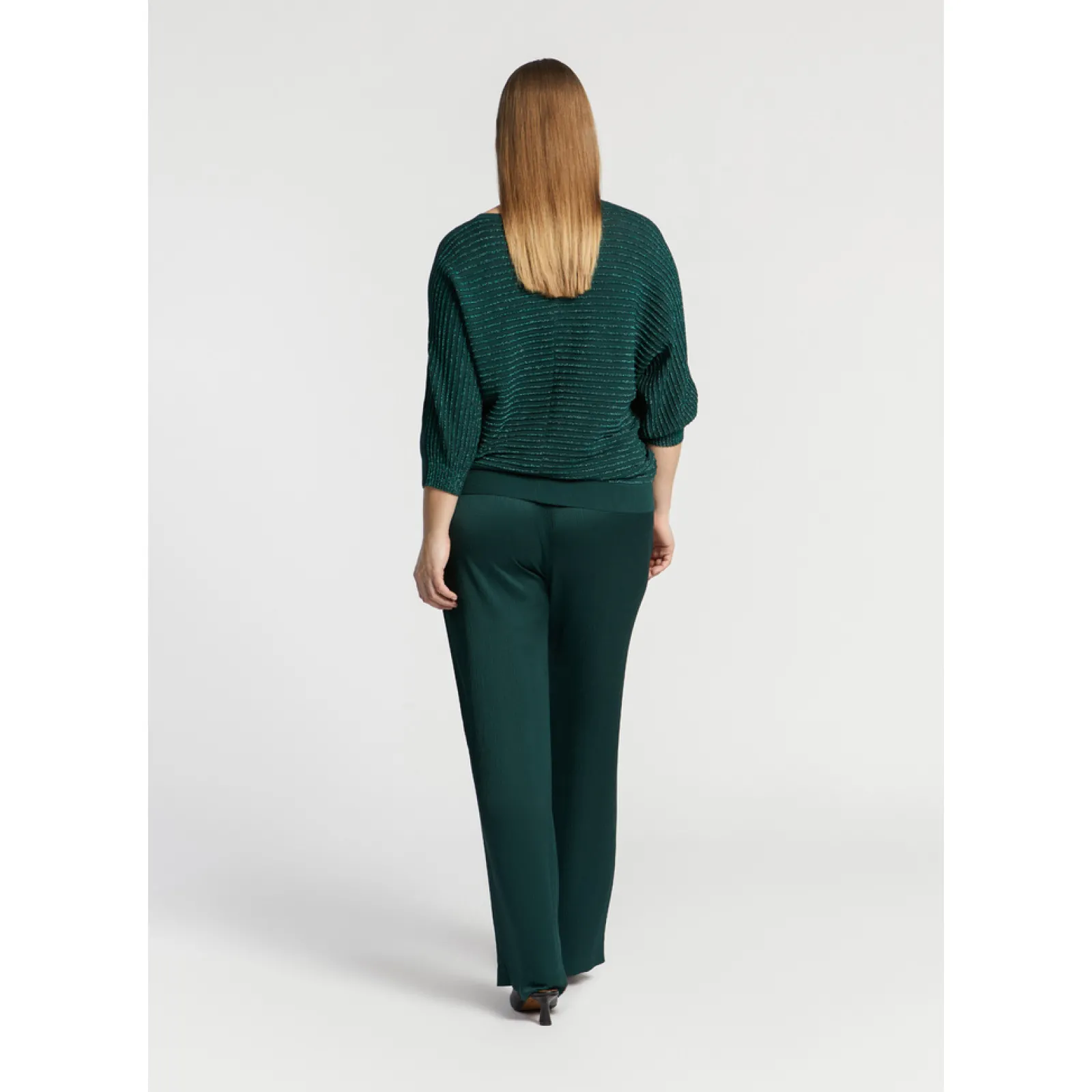 Xandres Pull en maille fantaisie agrémenté de lurex-Femme Xandres Plus|Pulls & Cardigans