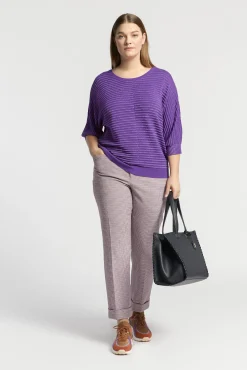 Xandres Pull en maille fantaisie agrémenté de lurex-Femme Xandres Plus|Pulls & Cardigans