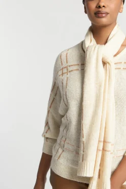 Xandres Pull en mohair avec rayures tricotées-Femme Xandres Plus|Pulls & Cardigans