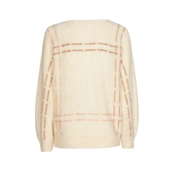 Xandres Pull en mohair avec rayures tricotées-Femme Xandres Plus|Pulls & Cardigans