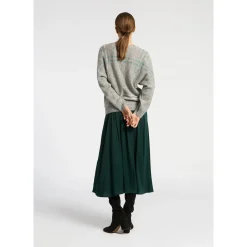 Xandres Pull en mohair avec rayures tricotées-Femme Xandres Plus|Pulls & Cardigans